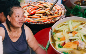 Cô Hán Kim Thảo chủ quán bún chửi