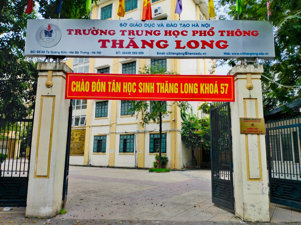 Trường THPT Thăng Long - một trong những ngôi trường có lịch sử lâu đời tại Thủ đô Hà Nội