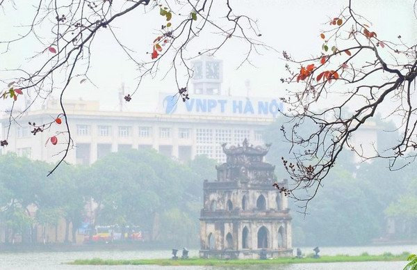 Hình ảnh sương sớm mùa đông tại Hà Nội 