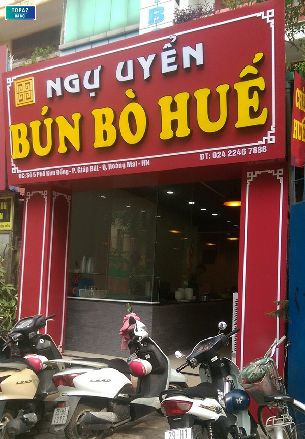 Bún bò Huế Ngự Uyển có rất nhiều cơ sở tại Hà Nội 