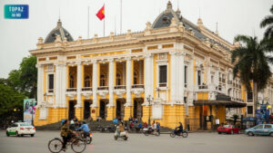 Hình ảnh nhà hát Lớn Hà Nội mang đậm nét nghệ thuật
