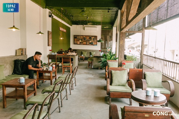 Không gian Cộng Cà phê Hà Nội mang hơi hướng cổ điển