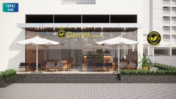 Gemini Coffee tọa lạc trên nhiều con đường lớn ở Hà Nội
