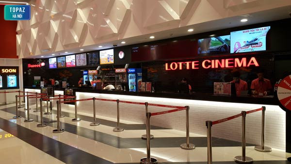 Không gian tại quầy bán vé ở Lotte Cinema Hà Nội