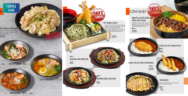 Menu cơm Nhật đa dạng chỉ có ở Lets Sushi