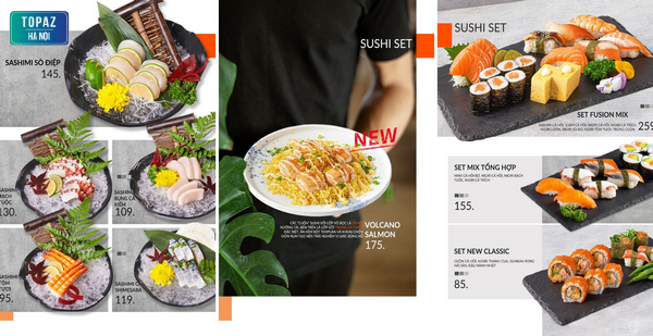 Set sashimi chỉ có tại nhà hàng Lets Sushi