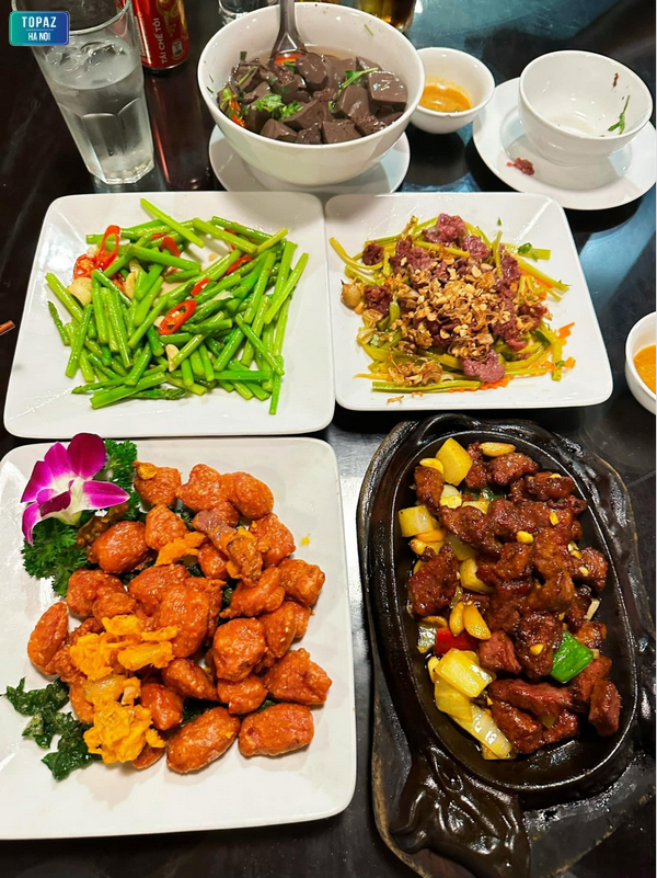 Thịt trâu nướng là món ăn được yêu thích nhất tại nhà hàng Trâu Ngon Hà Nội 