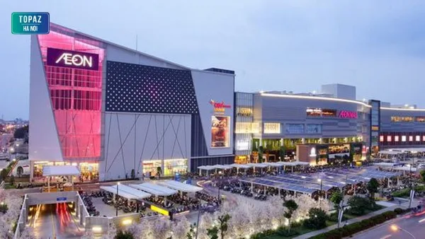 Hình ảnh Aeon Mall Long Biên rộng lớn và hiện đại