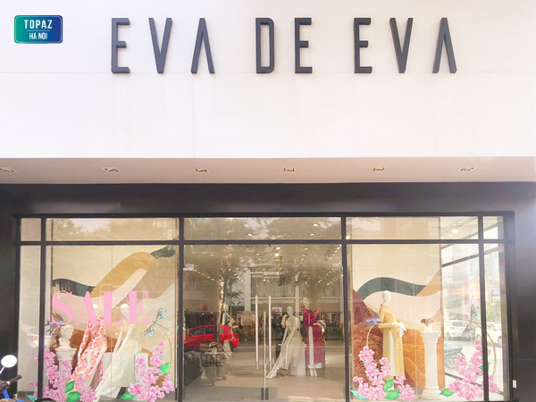 Cửa hàng Eva De Eva nằm ở trung tâm thành phố Hà Nội