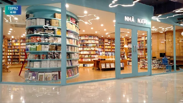 Một số hiệu sách Nhã Nam nằm trong trung tâm thương mại lớn tại Hà Nội 