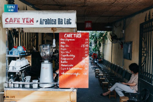 Menu quán Yên Cafe tại Hà Nội 
