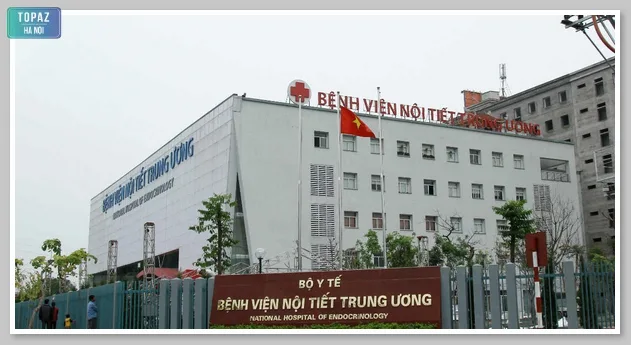 Cổng vào Bệnh viện Nội tiết Hà Nội 