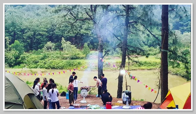Hồ Đồng Đò là địa điểm picnic và tổ chức tiệc nướng cực chill