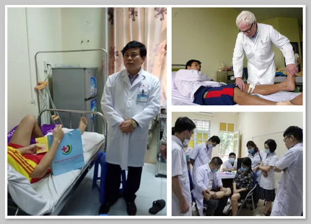 Bác sĩ và y tá ở Bệnh viện Thể thao Hà Nội có chuyên môn và kinh nghiệm lâu năm 