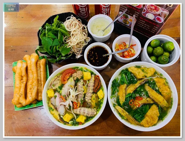 Bánh đa cá rô Oanh Định - quán bún cá rô đồng ở Hà Nội nổi tiếng gần đây 