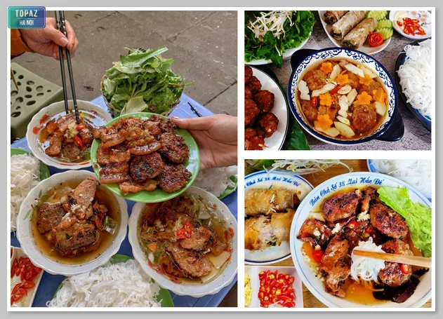 Bún Chả Đắc Kim - quán bún chả nổi tiếng ở Long Biên 