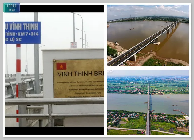 Cầu Vĩnh Thịnh được mệnh danh là cây cầu dài nhất Việt Nam