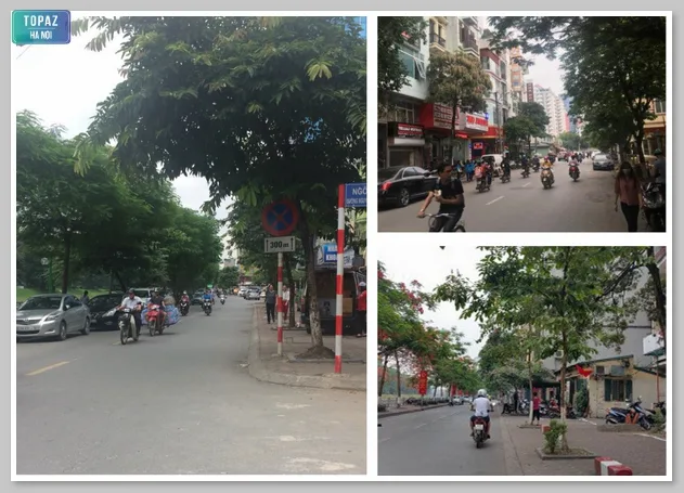 Đường Nguyễn Ngọc Vũ thường xuyên tắc nghẽn vào những giờ cao điểm 