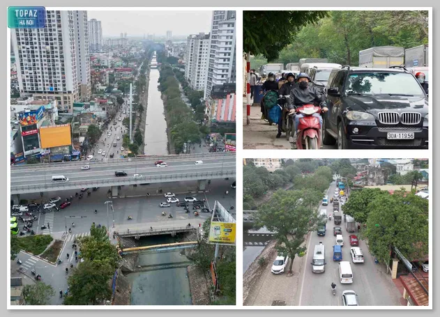 Khu vực đường Tam Trinh thường xuyên tắc nghẽn giao thông vào những giờ cao điểm 