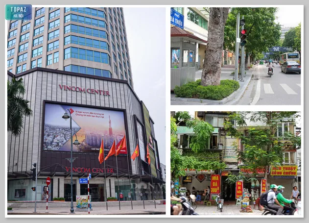 Khu vực phố Bà Triệu tọa lạc nhiều địa điểm vui chơi và quán ăn nổi tiếng