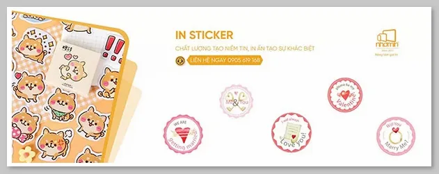 Nhóm in dịch vụ in sticker tại Hà Nội