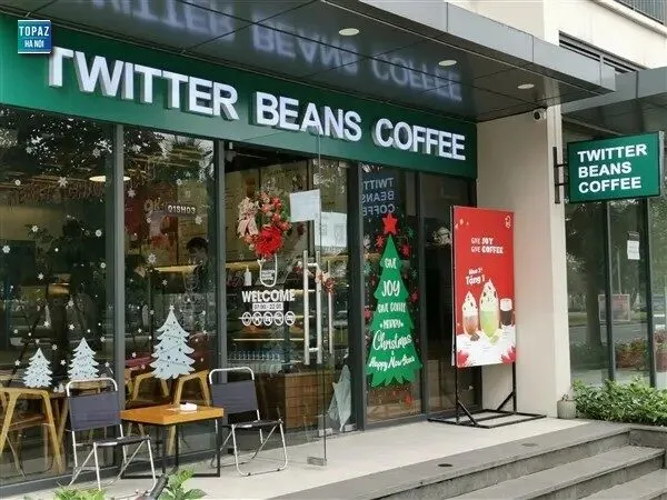 Twitter Beans Coffee là một trong những quán cà phê gây ấn tượng mạnh với phong cách trang trí độc đáo