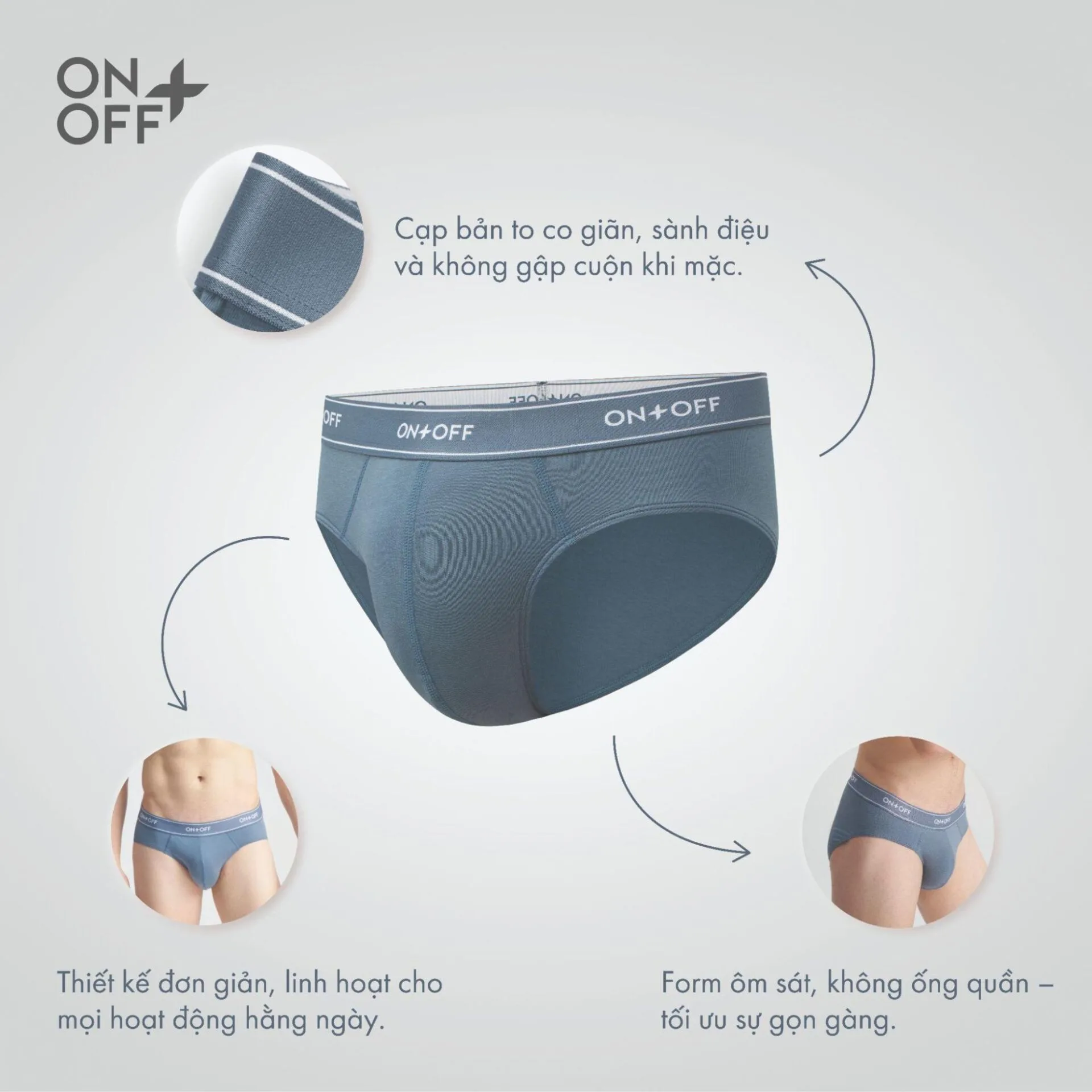 Quần sịp brief dáng tam giác phù hợp với mọi vóc dáng