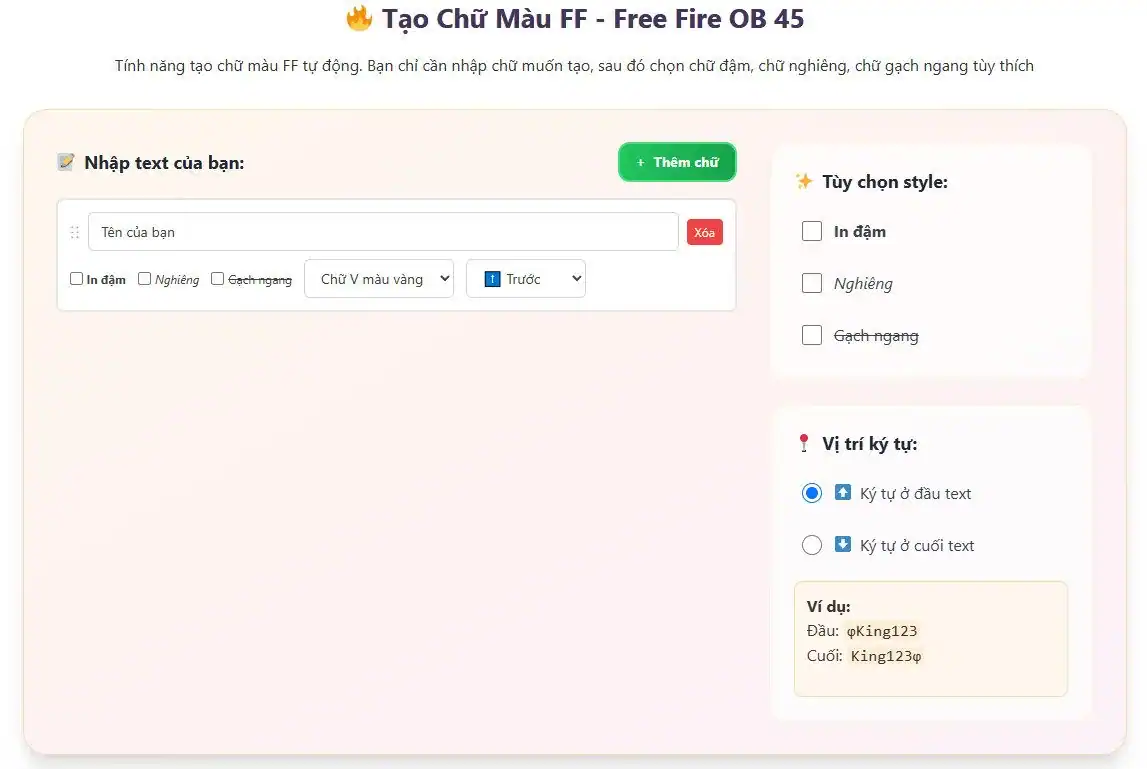 tao chu mau ff